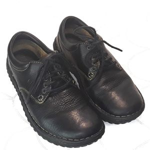 Born Black Leather W3540 Lace Up Oxford Shoes
